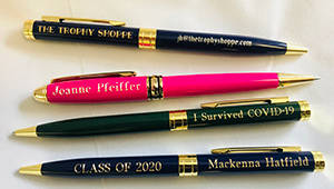 engraved pens