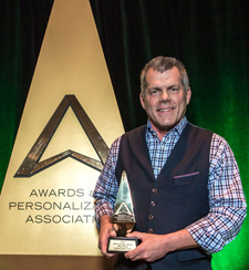 2016 Hall of Fame Award Mike Dean Epilog Laser